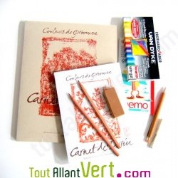 Kit artiste �colo : carnets et mat�riel de dessin