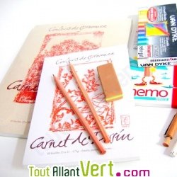 Kit artiste �colo : carnets et mat�riel de dessin