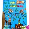 Le lion au s�n�gal : histoire � colorier sur cahier recycl�