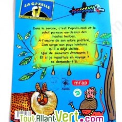 Le lion au s�n�gal : histoire � colorier sur cahier recycl�