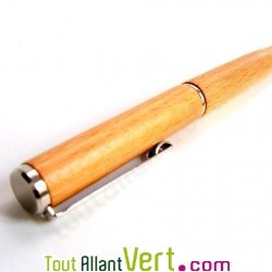 Stylo plume corps bois FSC rechargeable + cartouche