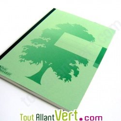 Cahier recycl� A5 renforc� lign� Vert 144 pages