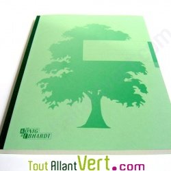 Cahier recycl� A4 renforc� petits carreaux Vert 192 pages
