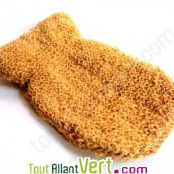 Gant de massage chanvre et coton