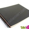 Carnet de dessin Pastel tri-colore 175g 28x34cm Noir