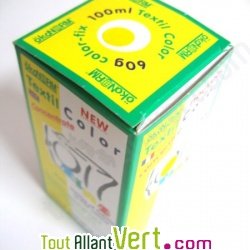 Teinture �cologique pour textiles coloration Jaune Citron + r�actif �ko-Tex