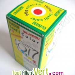 Teinture �cologique pour textiles coloration Rouge Tomate + r�actif �ko-Tex