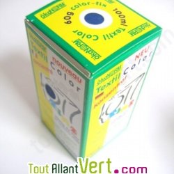 Teinture �cologique pour textiles coloration Bleu Marine + r�actif �ko-Tex