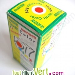 Teinture �cologique pour textiles coloration Orange Mandarine + r�actif �ko-Tex