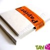 Enveloppes recycl�es rustiques Blanches + cartes blanches x20