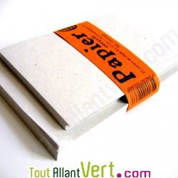 Enveloppes recycl�es rustiques Blanches + cartes blanches x20