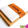 Enveloppes recycl�es rustiques brunes + cartes blanches x20
