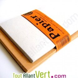 Enveloppes recycl�es rustiques brunes + cartes blanches x20