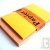Enveloppes recycl�es rustiques brunes + cartes jaunes x20