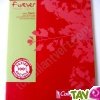 Cahier recycl� petits carreaux 17x22cm 96p Rouge Forever For�ts Vertes
