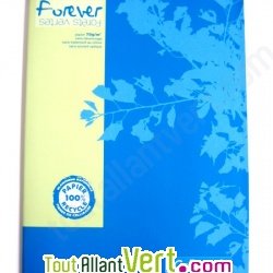 Cahier recycl� Petits carreaux A4 96p Bleu Forever For�ts Vertes