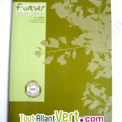 Cahier recycl� Grand carreaux 24x32cm 96p Vert Forever For�ts Vertes