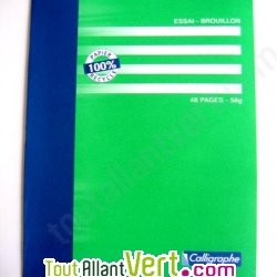 Cahier essai brouillon recycl� Clairefontaine Seyes 17x22cm