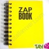 Bloc spirale uni recycl� A6 80g 320 pages Jaune s�rie ZapBook