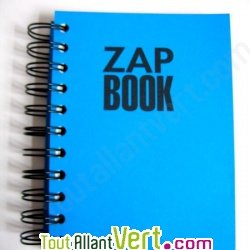Bloc spirale uni recycl� A6 80g 320 pages Bleu s�rie ZapBook