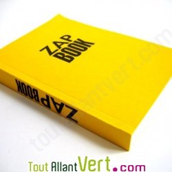 Bloc uni encoll� recycl� A6 80g 320 pages Jaune s�rie ZapBook