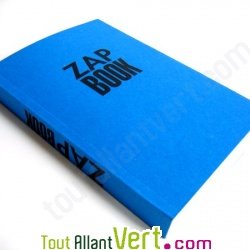 Bloc uni encoll� recycl� A6 80g 320 pages Bleu s�rie ZapBook
