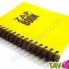 Bloc spirale uni recycl� A5 80g 320 pages Jaune s�rie ZapBook