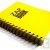 Bloc spirale uni recycl� A5 80g 320 pages Jaune s�rie ZapBook