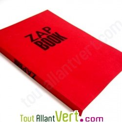 Bloc uni encoll� recycl� A4 80g 320 pages Rouge s�rie ZapBook
