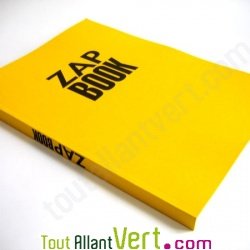 Bloc uni encoll� recycl� A4 80g 320 pages Jaune s�rie ZapBook