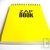 Bloc spirale � l'italienne uni recycl� A4 80g 320 pages Jaune s�rie ZapBook