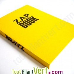 Bloc uni encoll� recycl� A5 80g 320 pages Jaune s�rie ZapBook