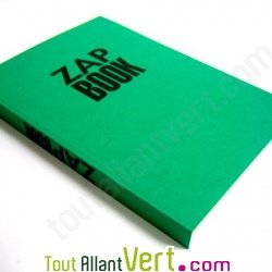 Bloc uni encoll� recycl� A5 80g 320 pages Vert s�rie ZapBook