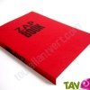 Bloc uni encoll� recycl� A5 80g 320 pages Rouge s�rie ZapBook