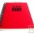 Bloc spirale uni recycl� A4 80g 320 pages Rouge s�rie ZapBook