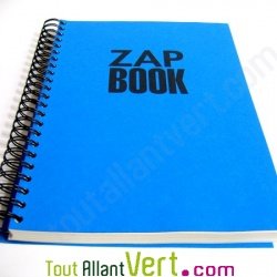 Bloc spirale uni recycl� A4 80g 320 pages Bleu s�rie ZapBook