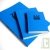 Bloc uni encoll� recycl� A5 80g 320 pages Bleu s�rie ZapBook