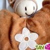 Doudou g�ant souriant en coton bio