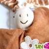 Doudou lapinou g�ant souriant en coton bio