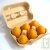Boite de 6 bougies oeufs en cire