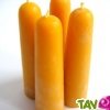 Lot de 4 bougies coniques en cire d'abeille