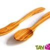 Couvert � salade en bois d'olivier, 30 cm