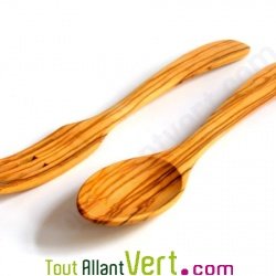 Couvert � salade en bois d\'olivier, 30 cm