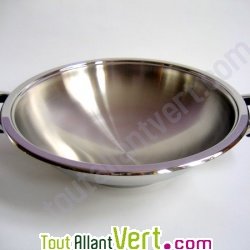 Wok Basse Temp�rature 30cm inox 18/10 ABE