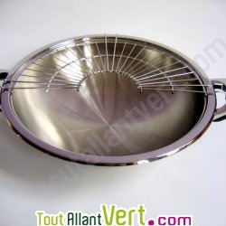 Wok Basse Temp�rature 30cm inox 18/10 ABE