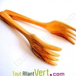 Pince � spaghetti en bois d\'olivier, 26 cm