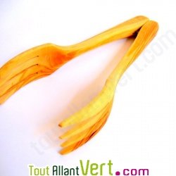 Pince � spaghetti en bois d\'olivier, 26 cm