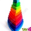Tour empilable, 11 pi�ces triangulaires, 24 cm