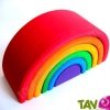 Arc en ciel empilable, 6 pi�ces, 17 cm