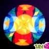 Puzzle cr�atif Mandala Rosace Multi Arc-en-ciel magn�tique